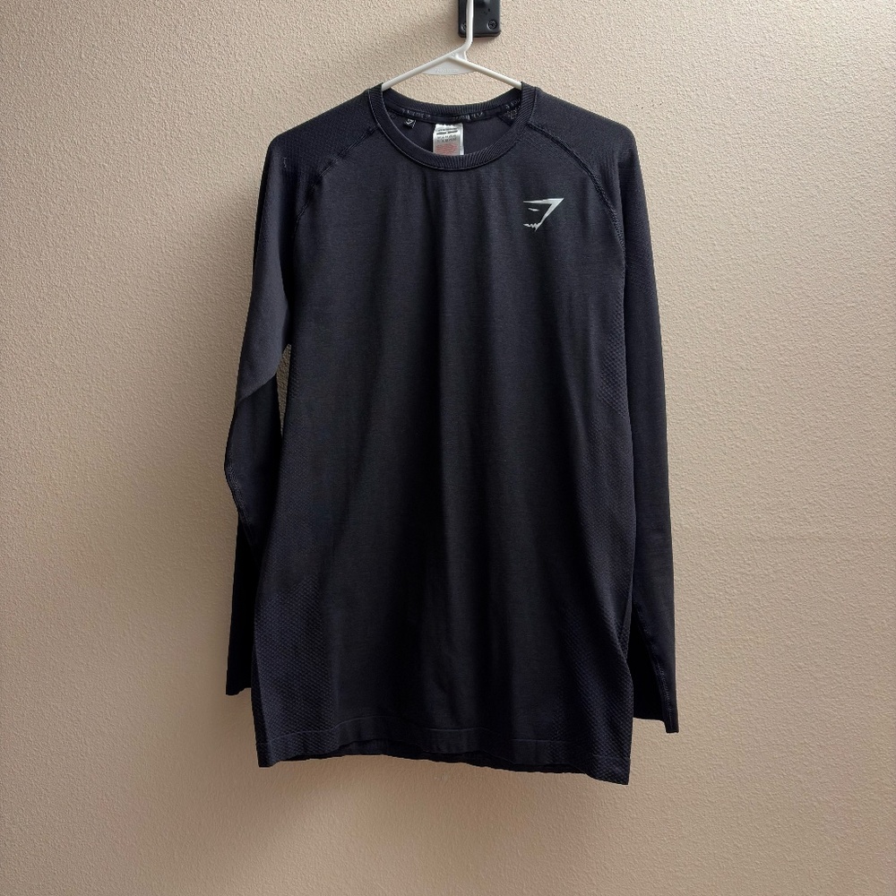 Gymshark Black Long Sleeve Shirt
